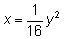 Write an equation of a parabola that opens upward, has a vertex at the origin, and-example-1