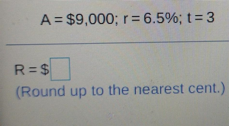 find the monthly payments R needed to have a sinking fund accumulate the future value-example-1