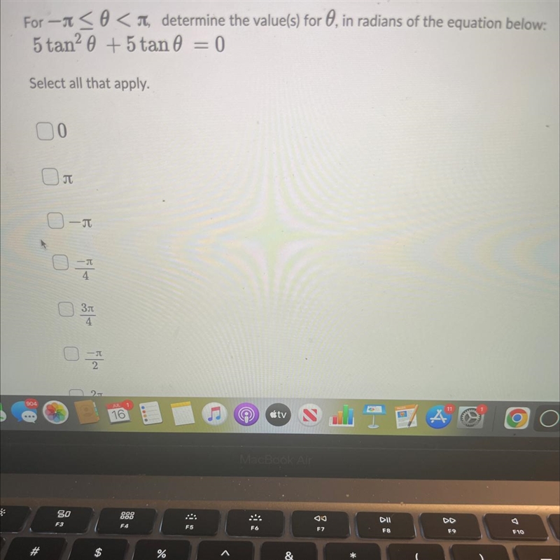 Practice problem I’m working onThe last one is 2pi/3 and there’s another that you-example-1