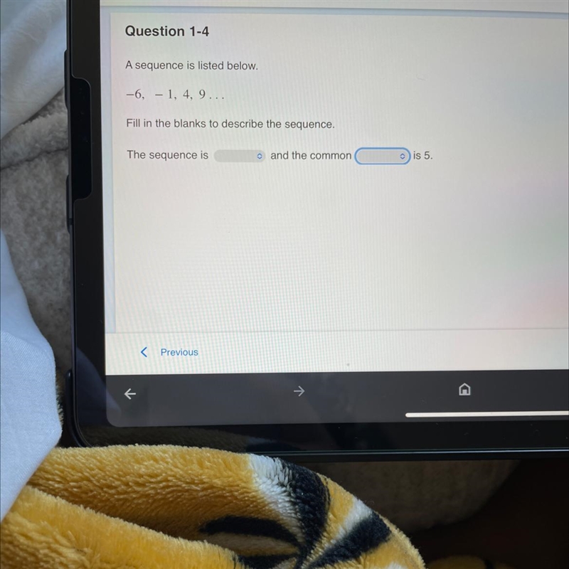 For the first blank it’s either ARITHMETIC ORGEOMETRIC For the second blank it’s eitherDIFFERENCE-example-1