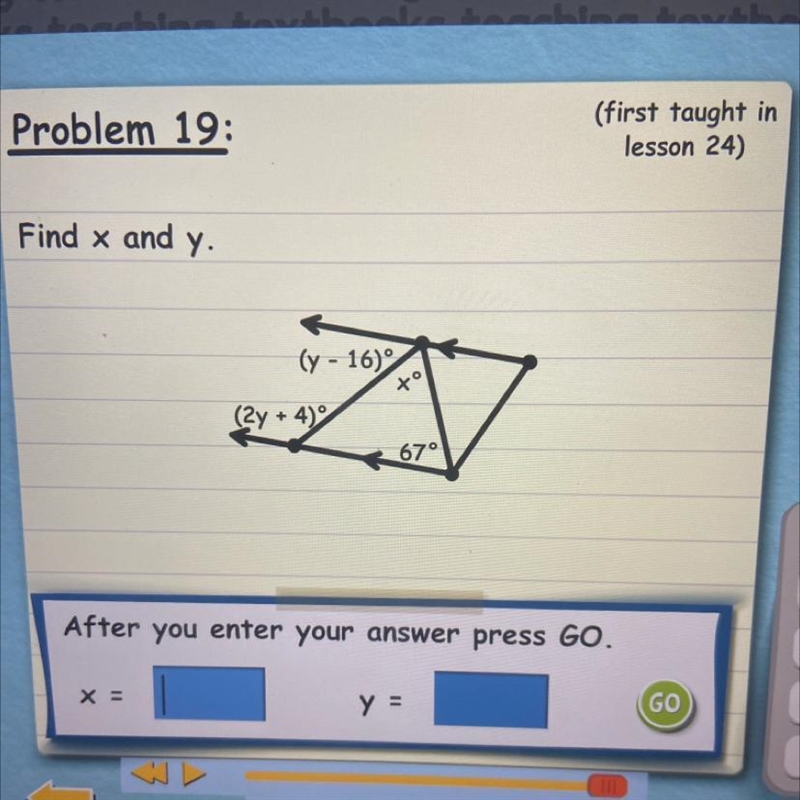 Find x and y. pls pls help-example-1