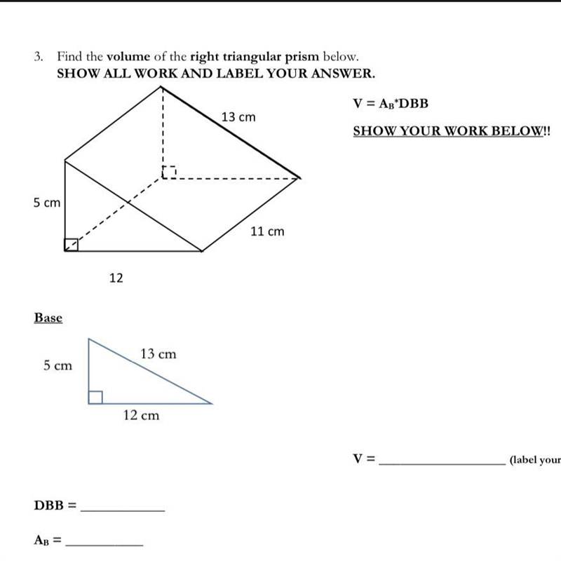 Help please and thankU FIND DBB=? And Ab? And the volume-example-1