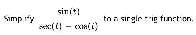 Simplify the expression into a single trig function. Step by step explanation please-example-1