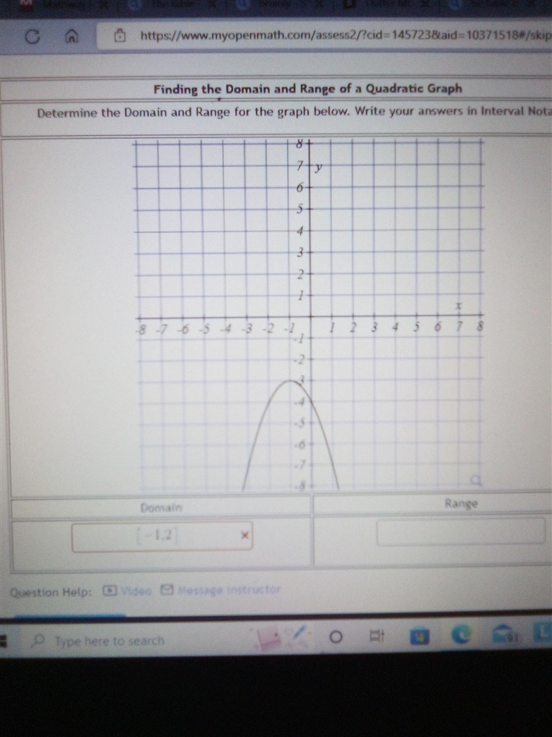 Determine domain and range from graph-example-2