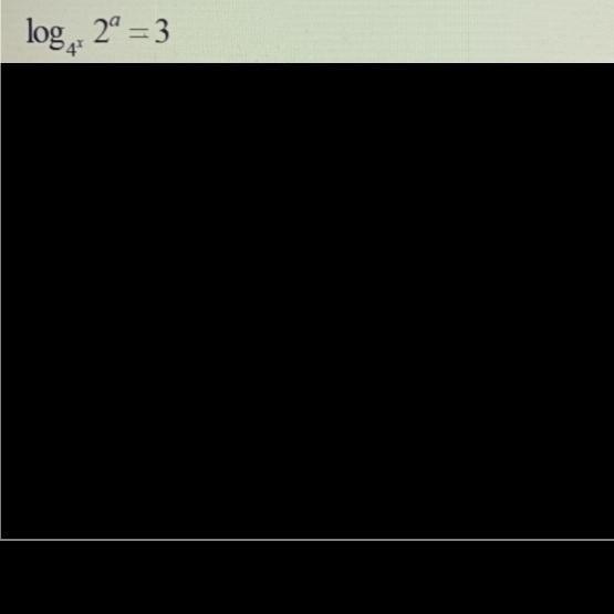 I need help on this logarithmic equation I need it solved step by step * It asks to-example-1