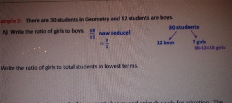 Write the ratio of the girls total students in lowest terms?-example-1