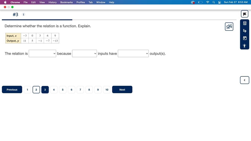 Determine whether the relation is a function. Explain.-example-1