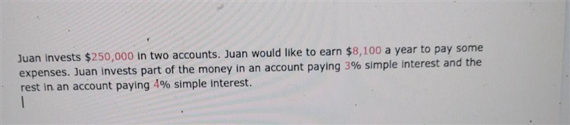 1)How much does Juan need to invest in each account to earn 8100 per year? include-example-1