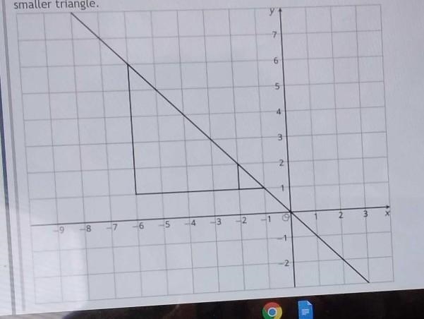 the diagram shows two nested triangles that share a vertex. find a center for a dilation-example-1