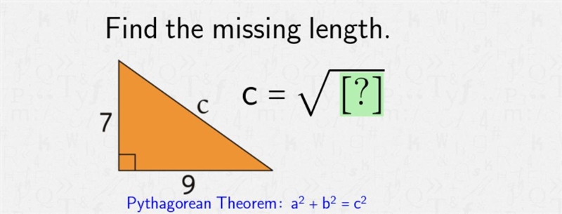 Pythagorean Theorem with Known Legs-example-1