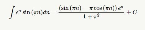 Why is the answer to this integral's denominator have 1+pi^2-example-1