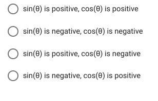 Angle θ forms a reference angle that is below the positive x axis (in quadrant IV-example-1