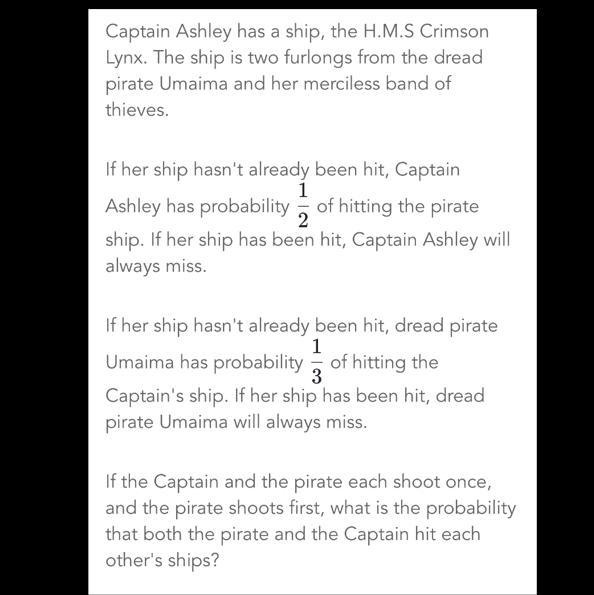 Captain Ashley has a ship, the H.M.S Crimson Lynx. The ship is two furlongs from the-example-1