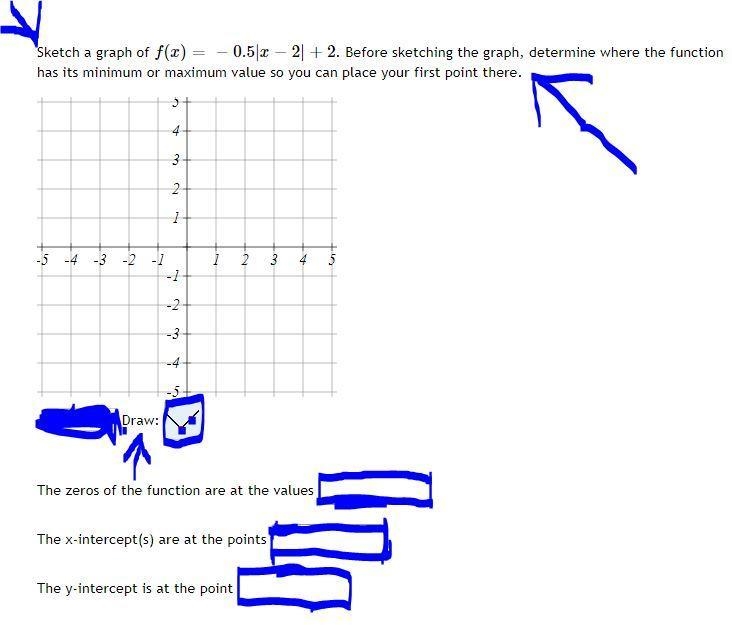 Before sketching the graph, determine where the function has its minimum or maximum-example-1