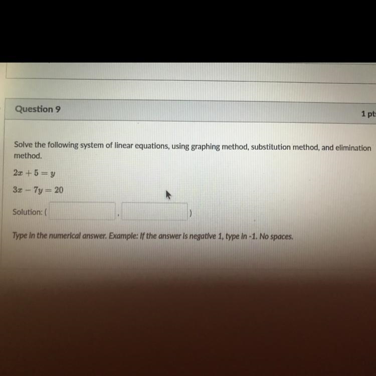 Solve the following system of linear equations using graphing method substitution-example-1