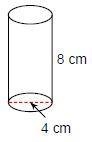 Find the volume of each cylinder. Round your answers to the nearest tenth, if necessary-example-1