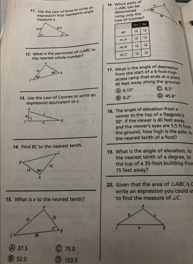 Can you help me with number 20? Thank you I am having trouble with it.-example-1