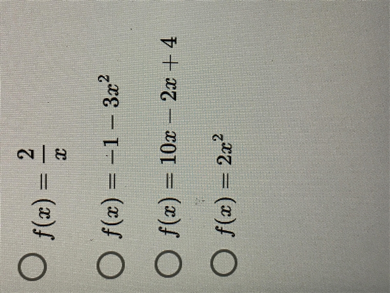 Identify the linear function-example-1