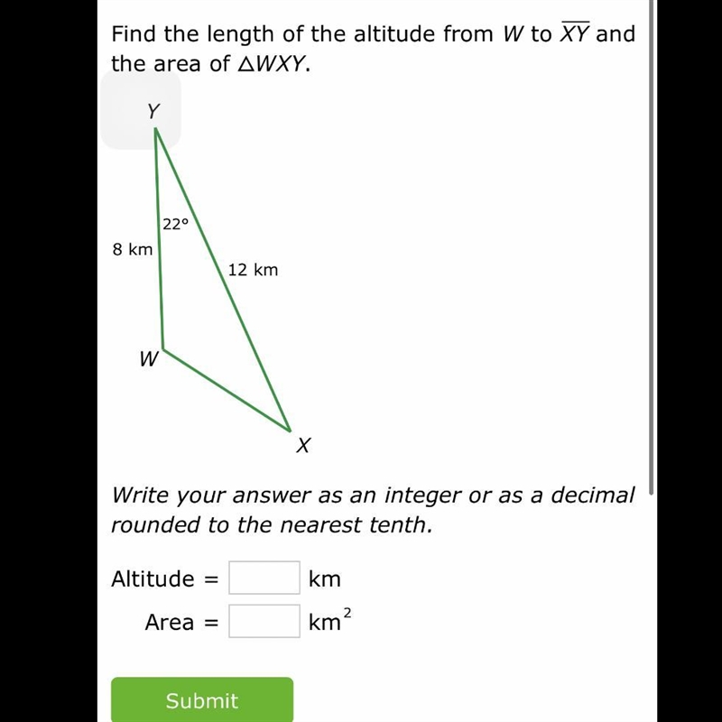 Area of a triangle: sine formula!! help!! answer fast please!!-example-1