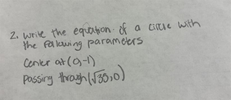 2.write the equation of a circle with the following parameters-example-1