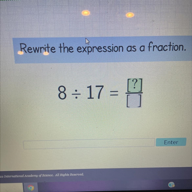 Rewrite the expression as a fraction.-example-1