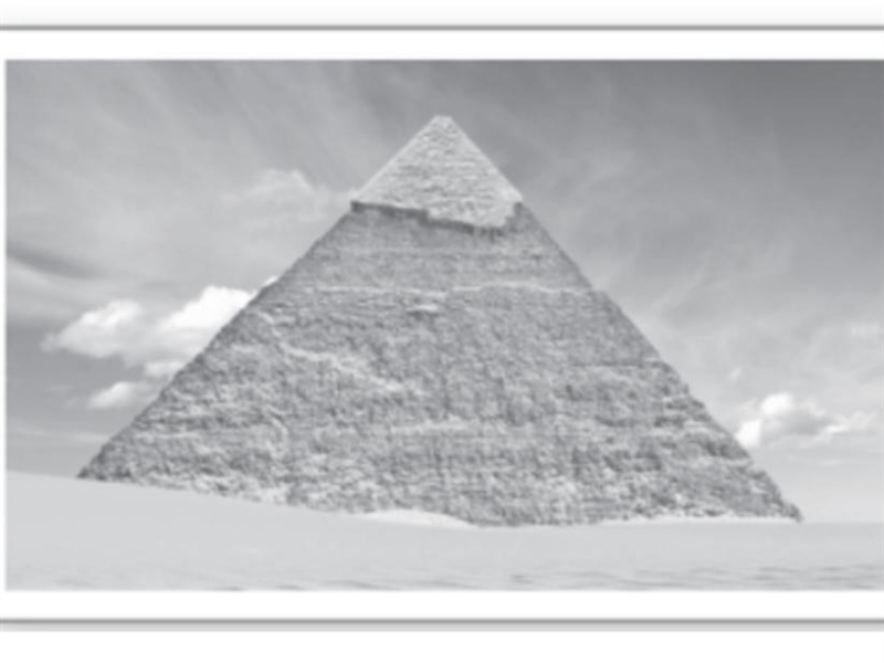 HELP ASAP PLEASE!! The Great Pyramid of Cheops is the largest pyramid in the world-example-1