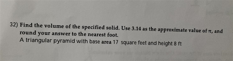 Find the volume of the specified solid. Use 3.14 as the approximate value of r, and-example-1