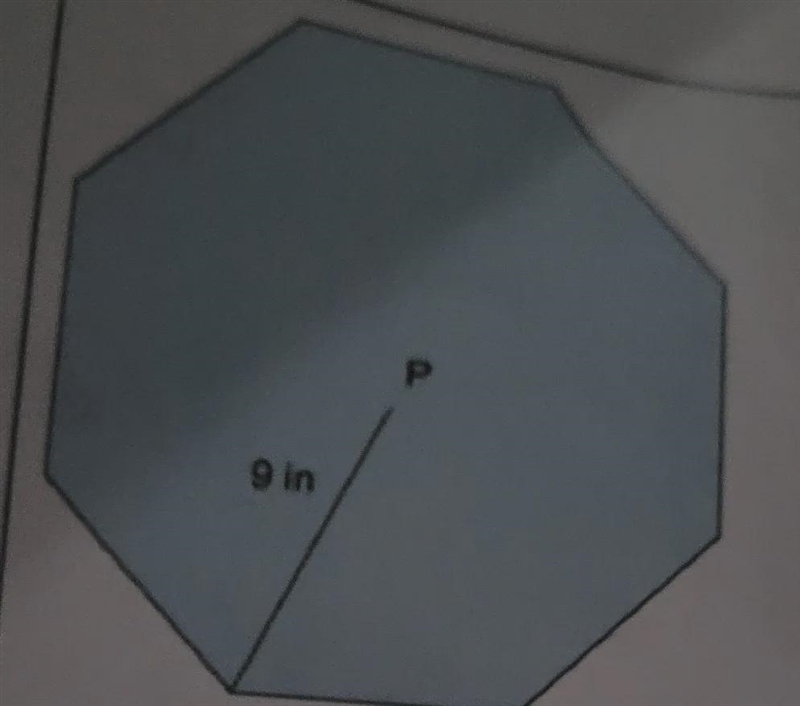 Find the perimeter and area of the regular polygon. rounding to three decimal places-example-1