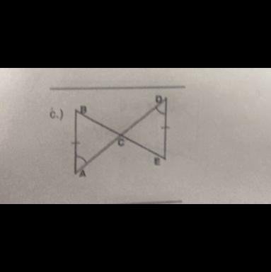 Name the triangle congruence shortcut presented, write your answer on the bottom. If-example-1