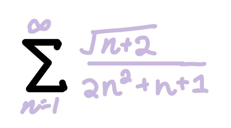 Convergence or Divergence? Prove using a test.-example-1