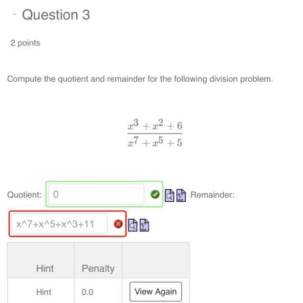 Help me solve this hw assignment problem? Just cannot figure out the remainder. As-example-1