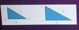 Given triangle ABC is congruent to triangle HJR. What is the length of side AB? 59 63 1.143 5.143-example-1