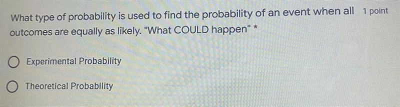 What type of probability is used to find the probability of an event when all 1 pointoutcomes-example-1