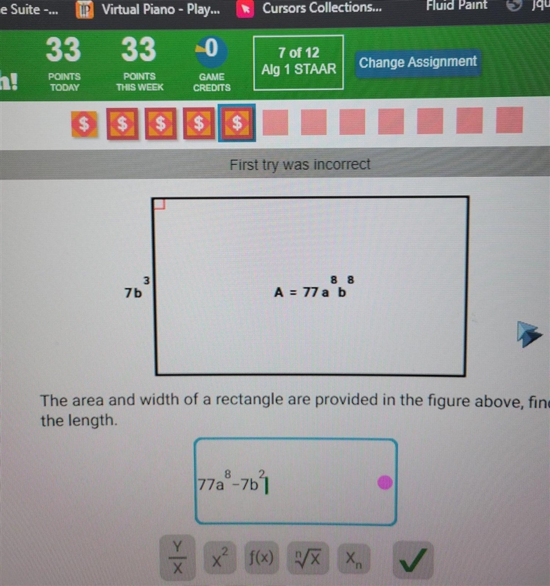 Find the missing length​-example-1