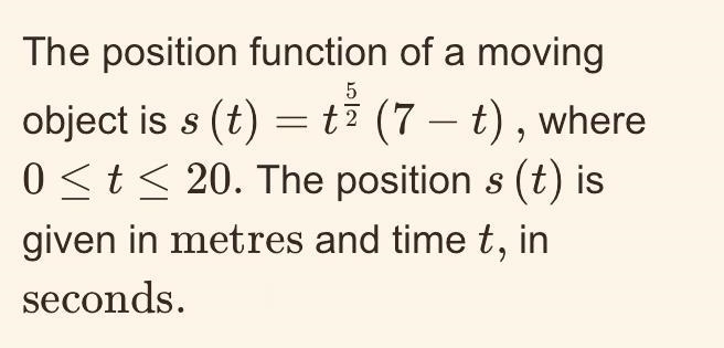 Find: when is the acceleration positive, and when is it negative?Given:-example-1