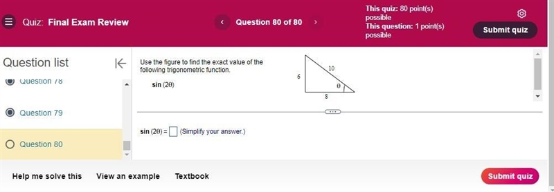 I need assistance with number 80-example-1