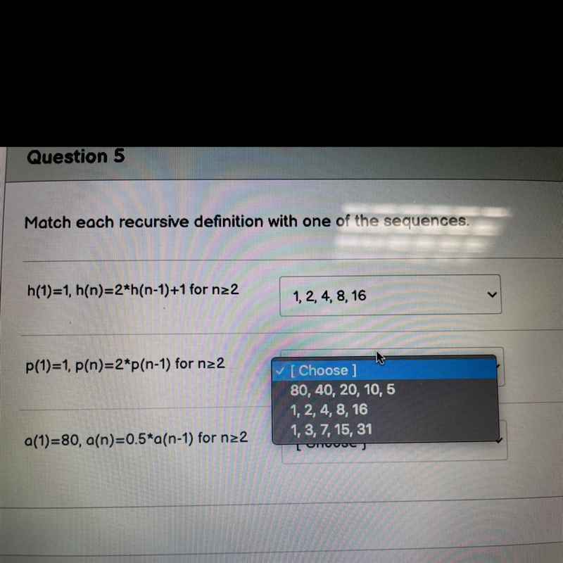 Please answer 2&3. No need to answer 1. Drop down choices are the same for each-example-1