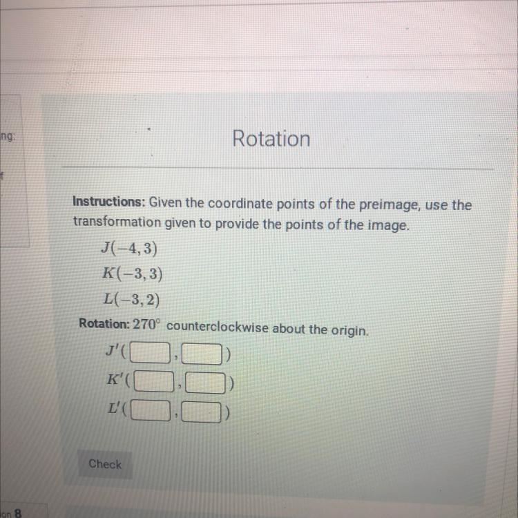 Given the coordinates Points of the pre-image us the transformation given to provide-example-1