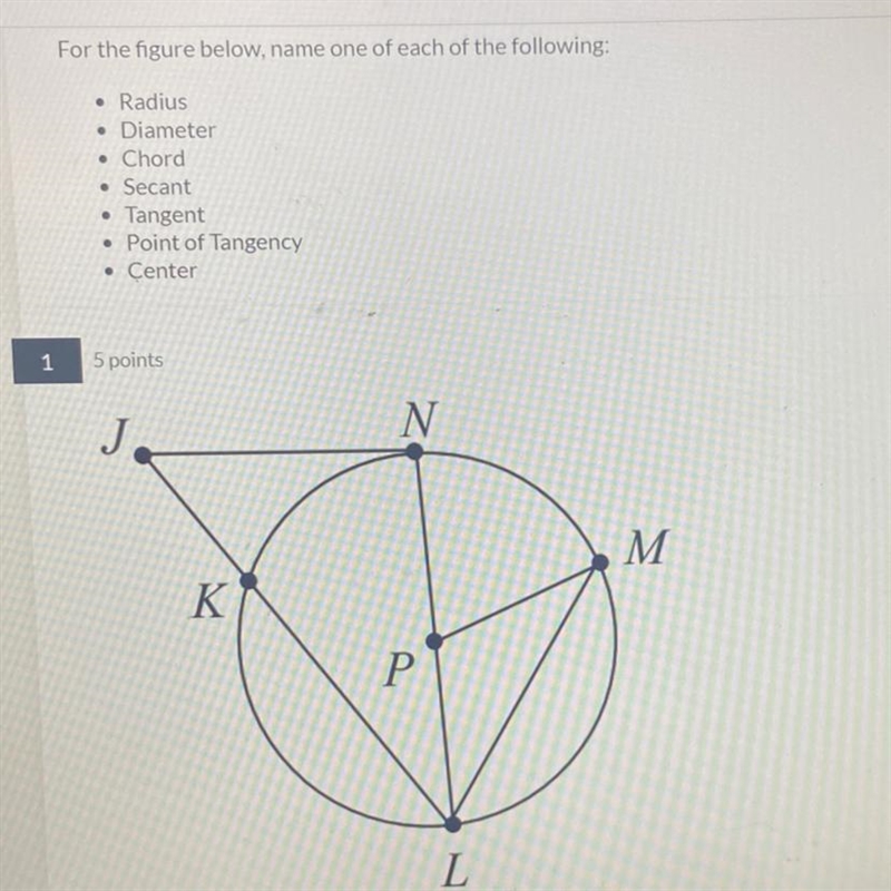 For the figure below, name each of the following:-example-1