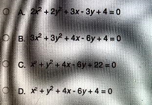 Which of the following answer choices is an equation for the circle with a center-example-1