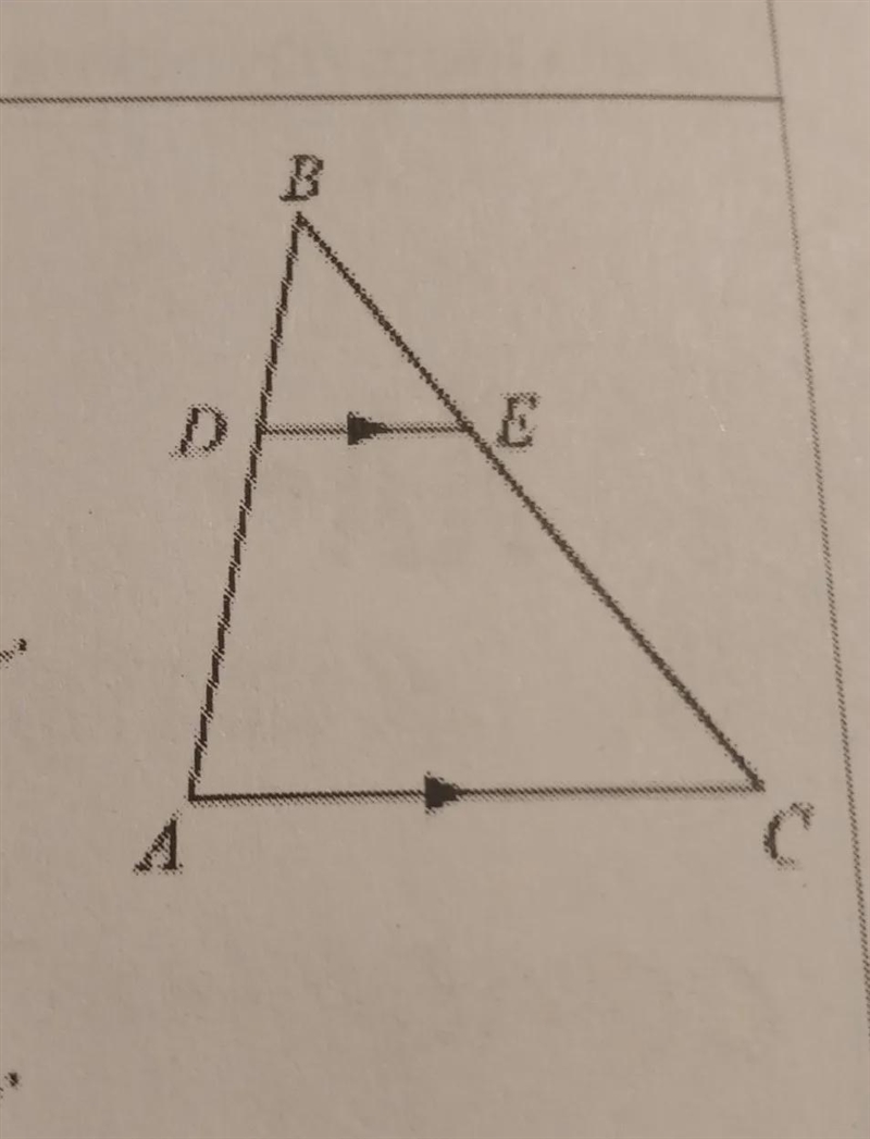 if a line is parallel to one side of a triangle and intersects the other two sides-example-1