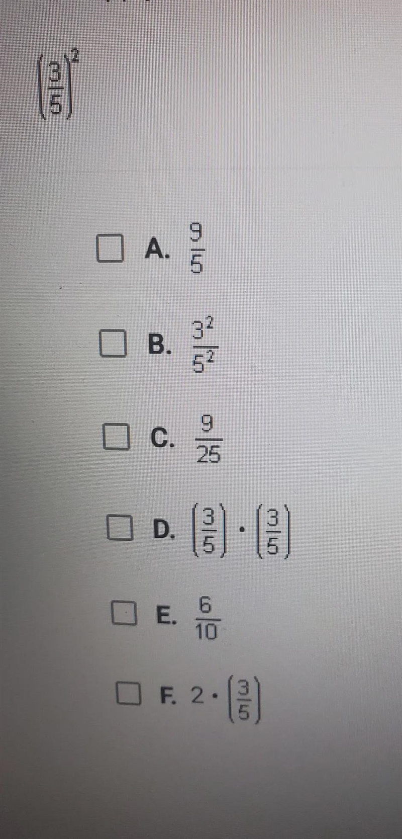 Which choices are equivalent to the exponential expression below? Check all that apply-example-1