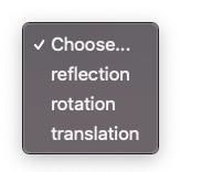 What type of transformation is shown?Select from the drop-down menu to correctly identify-example-2