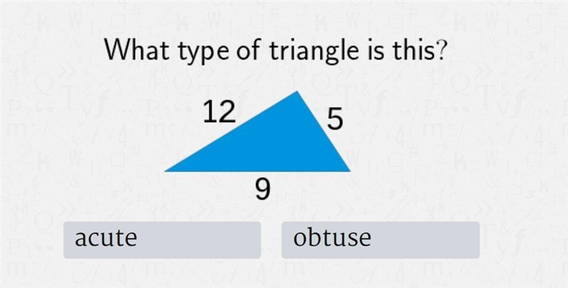 PT Determining Right, Acute and Obtuse Triangles-example-1