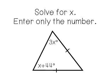 For this question, you must solve for x.-example-1