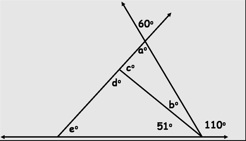 Determine all missing angles below.-example-1