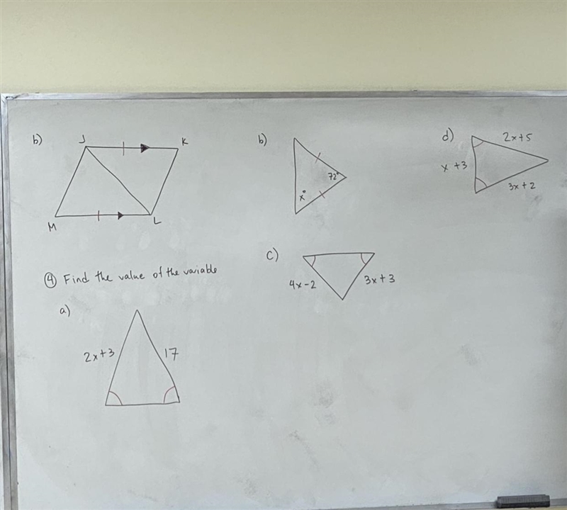 For B, B, and C, determine if it’s possible to prove that the triangle are congruent-example-1