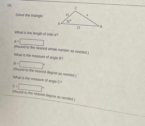 Solve the triangle PLEASEEEEEE-example-1