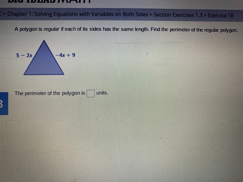 The perimeter of the polygon? I am down to step x=2-example-1