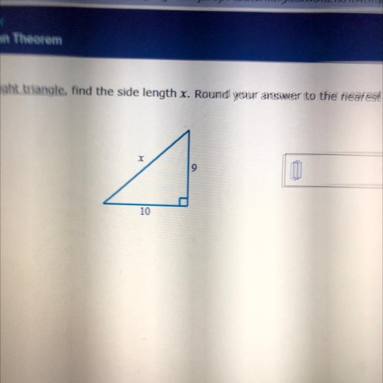 Find the side length of x. Round your answer to nearest hundredth-example-1